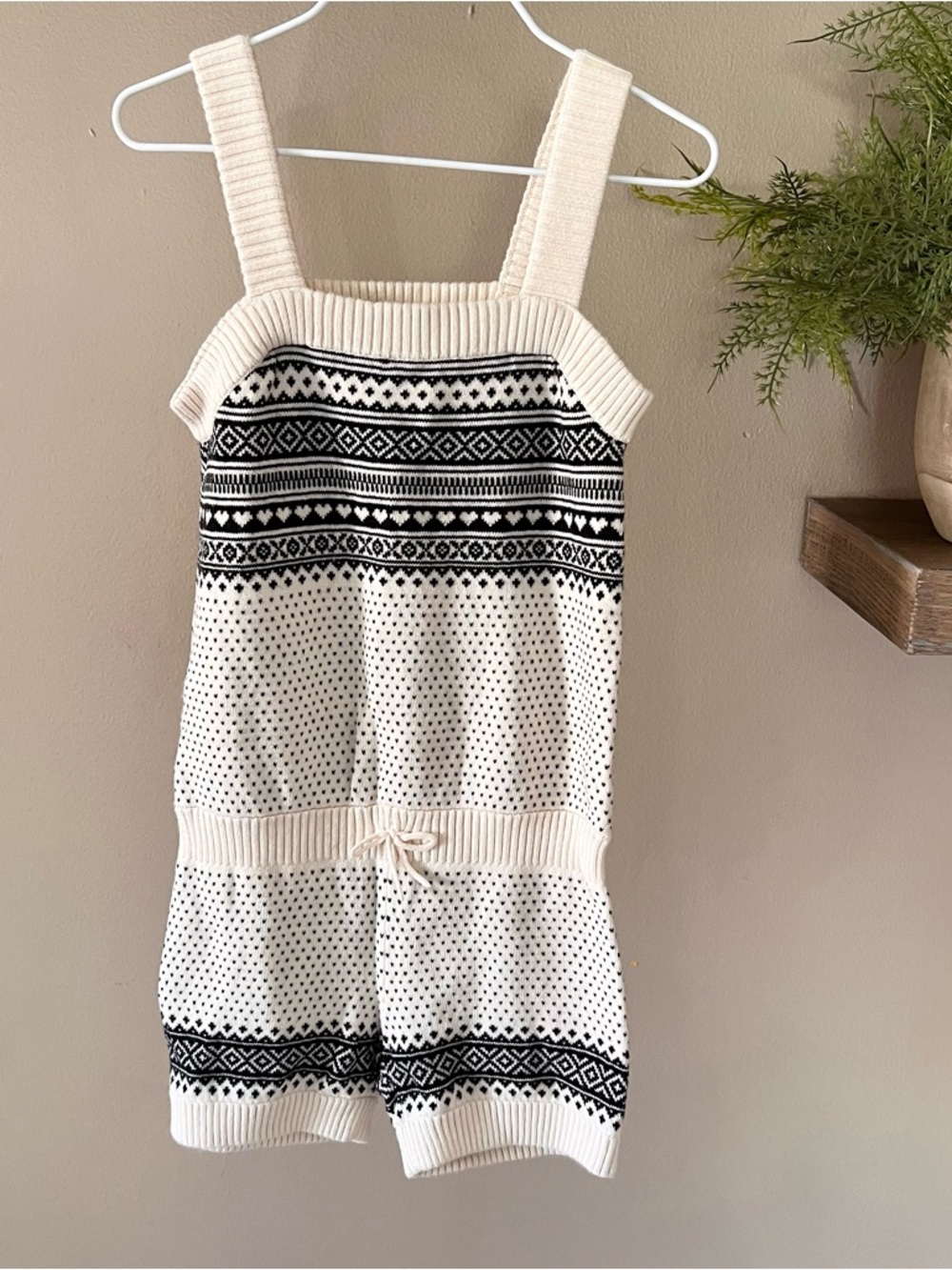 Gap knit romper